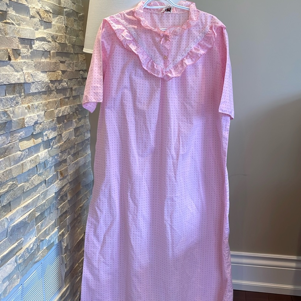 Plum Blossoms Vintage Nightgown